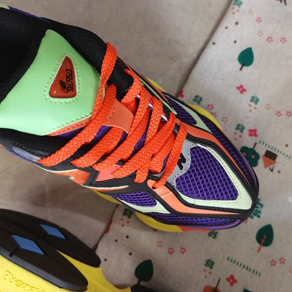 Orange And Purple New Balance NB 9060 Sneakers - Picture 8 of 10